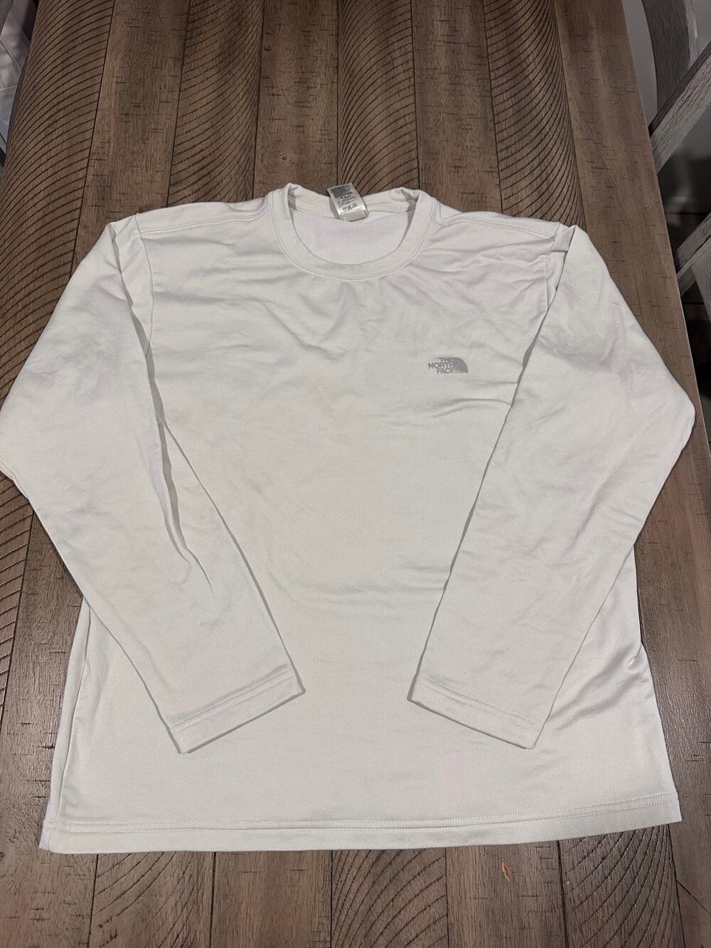 The North Face Mens Medium White Long Sleeve Thermal Base Layer Shirt APNE FT147